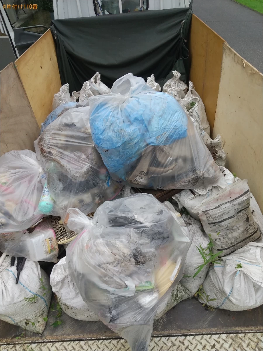 【福山市神辺町】土嚢袋、扇風機、一般ごみの回収・処分ご依頼