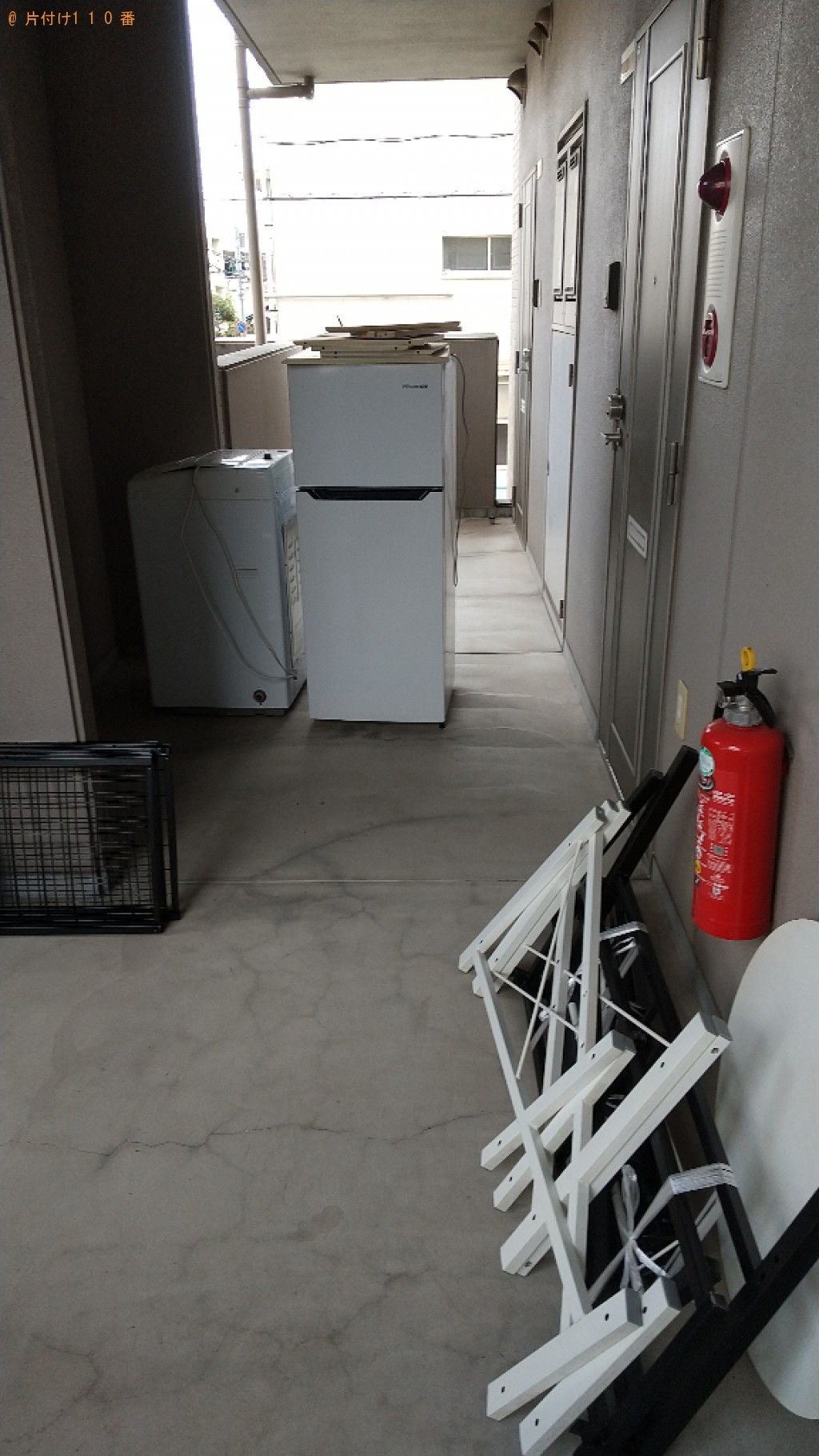 【福山市西町】冷蔵庫、洗濯機、シングルベッドの回収・処分ご依頼