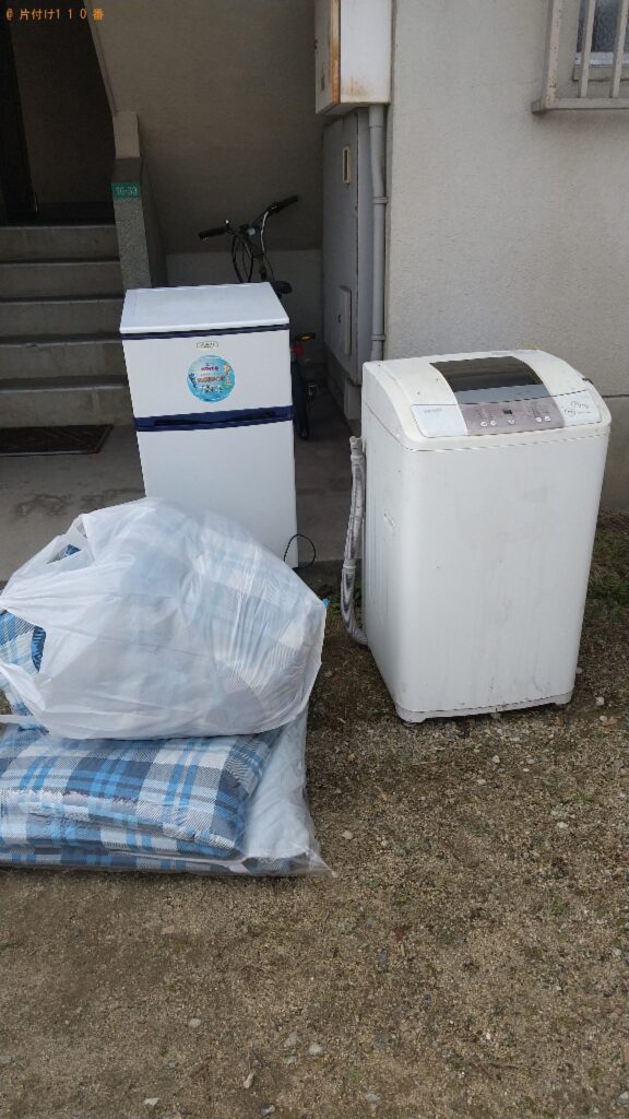 【福山市引野町】冷蔵庫、洗濯機、布団の回収・処分ご依頼