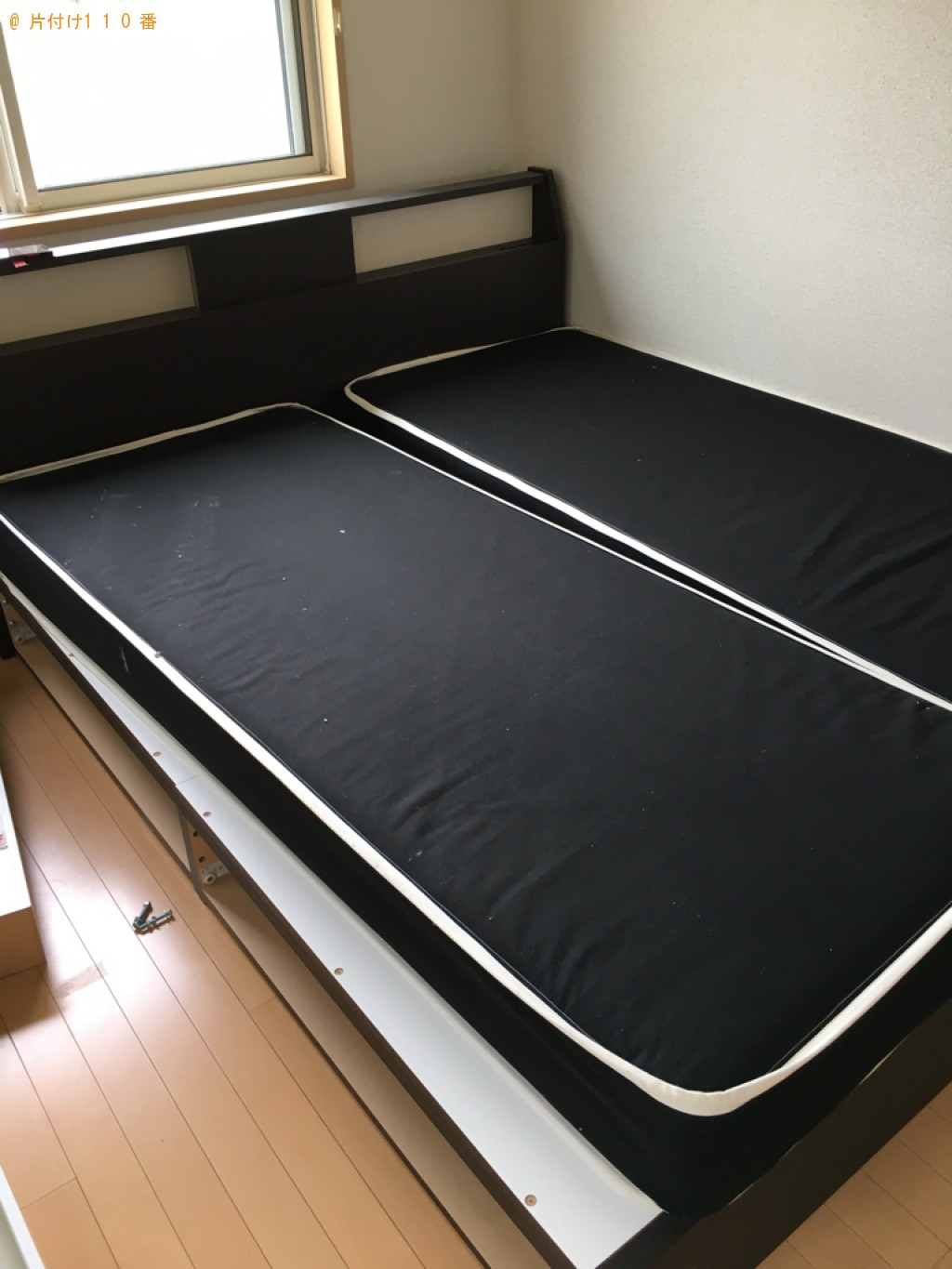 マットレス付きクイーンベッドの回収・処分ご依頼　お客様の声