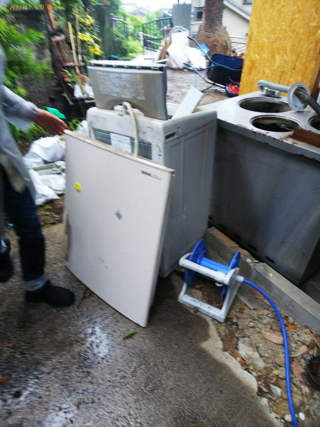 【福山市鞆町】冷蔵庫、カラーボックス、洗濯機、一般ごみ等の回収