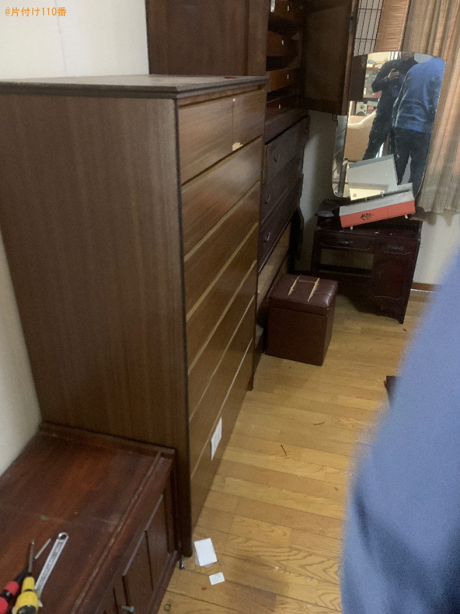 冷蔵庫、テレビ、タンス、布団、ベッド、鏡台等の回収・処分ご依頼