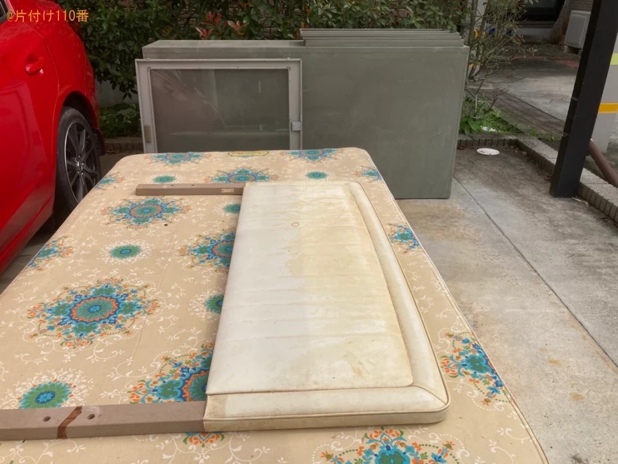 マットレス付きシングルベッドの回収・処分ご依頼　お客様の声