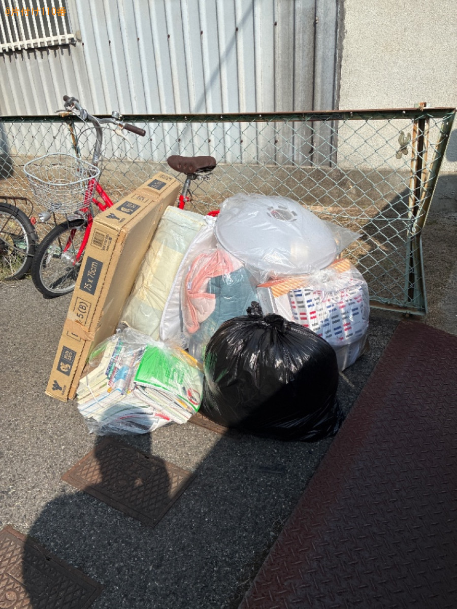 【福山市宮前町】こたつ、照明器具、一般ごみ等の回収・処分ご依頼